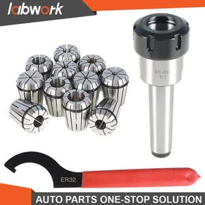 Labwork MT3 Shank With 11Pc ER32 Collet Set ER32 Chuck and Spanner For Milling - Picture 1 of 14