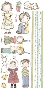 Prima Rub On Transfers - Jack & Jill - Celebra Cumpleaños, Pascua, Niños - Imagen 1 de 3
