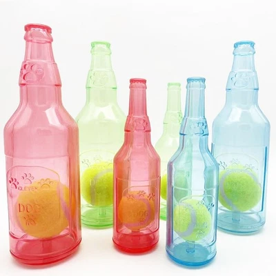Bottle Toy Creative Bottle Chew Toys  for Dogs Dog interactive toy with ball - Image 1 of 4