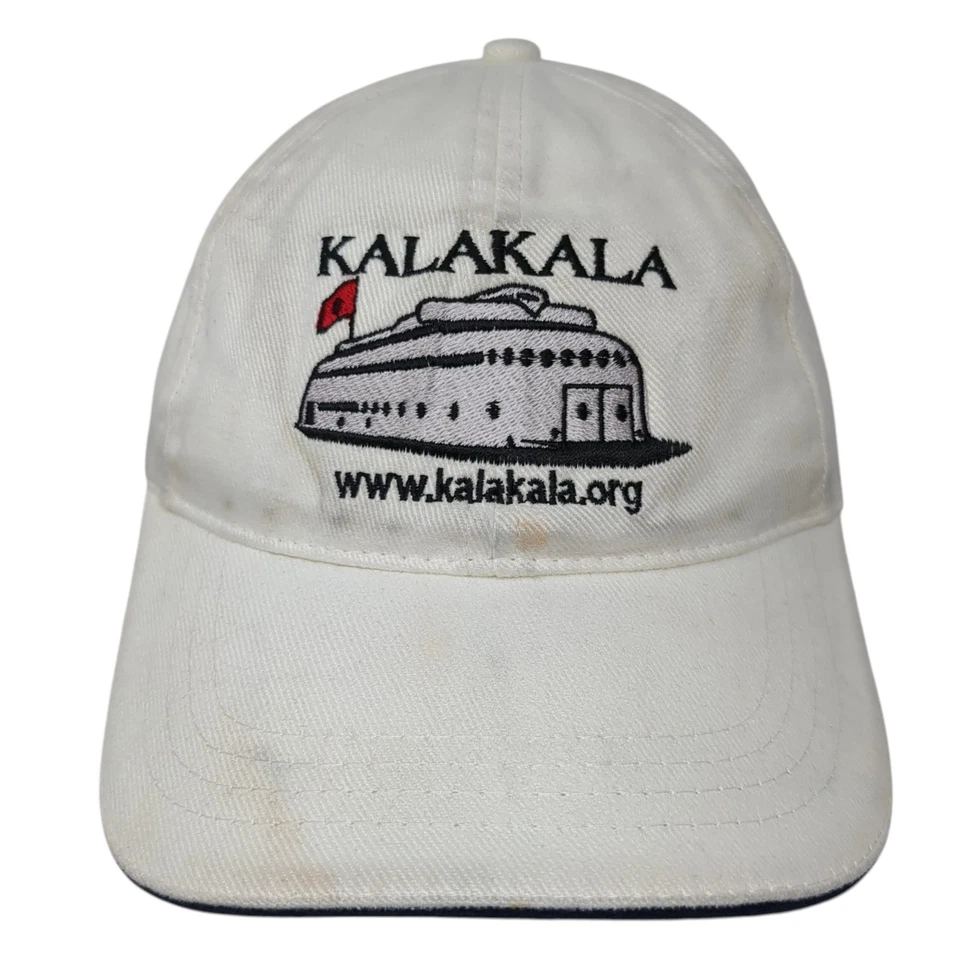 Kalakala Strapback Hat White One Size Embroidered 6 Panel Fahrenheit - Image 1 of 4