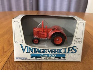 NEW 1985 ERTL VINTAGE VEHICLES CASE 500 TRACTOR 1:43 DIECAST #2510 NIB - Picture 1 of 11