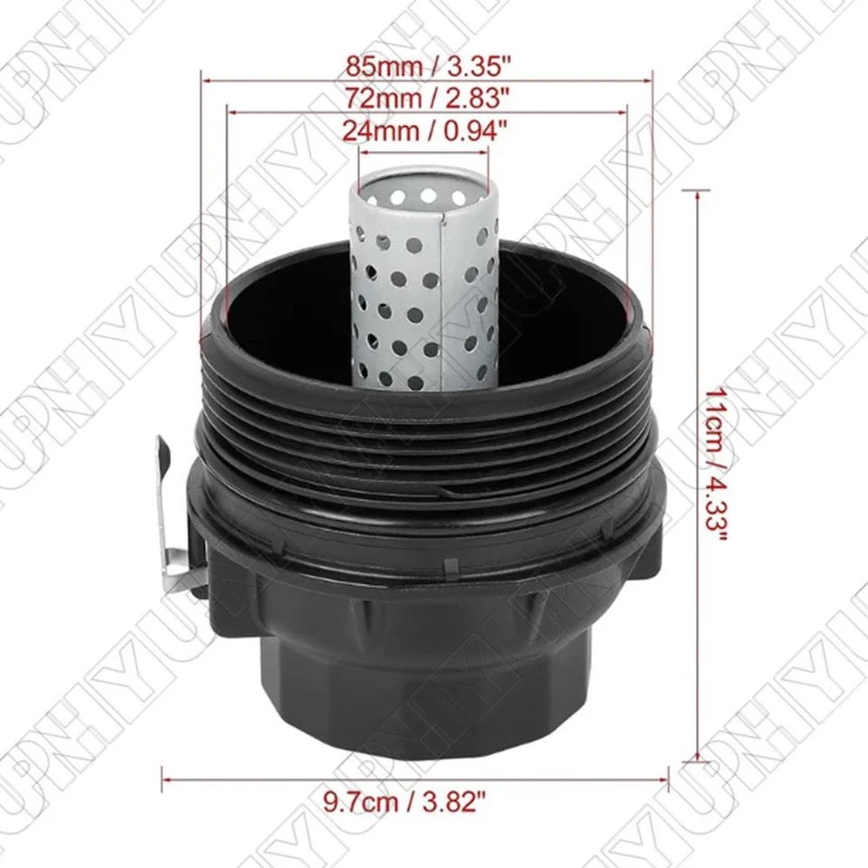 Tapa de filtro de aceite 1565038020 con sello para Toyota FJ Cruiser Lexus LS460 GS460 LS600h Foto 1 de 4