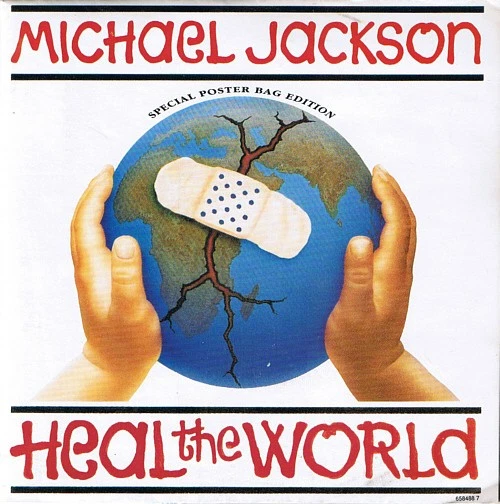 Michael Jackson - Heal The World - Used Vinyl Record 7 - 57 - V16325A - Image 1 of 1