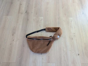 FP Movement Free People Overachiever Sherpa Sling Coco Teddy Crossbody Backpack - Picture 1 of 5