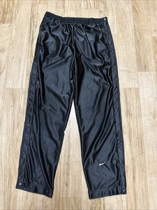 Pantalones deportivos vintage NIKE Tear Away calentamientos para mujer grandes 14 poliéster RARO - Imagen 1 de 8
