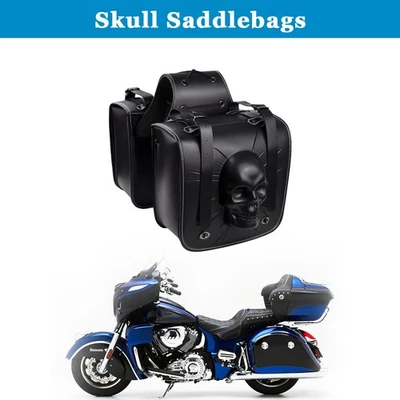 Motorcycle Saddle Bag Tool Side Bag Waterproof Fit For Yamaha VMax1200 VMax1700 - Image 1 of 4