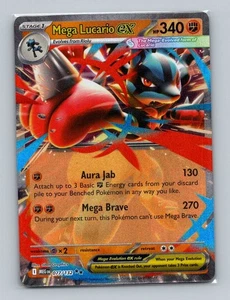 1x Mega Lucario ex #077/132 Pokemon Mega Evolution - Pokemon NM - Picture 1 of 2