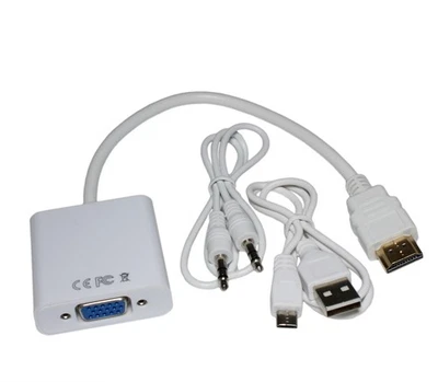 HDMI Male to VGA Female Video Converter Cable (Video and Audio) - Image 1 of 2