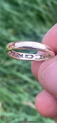 9ct gold 3mm Clogau wedding band - image 1 of 4