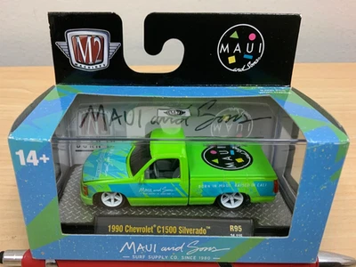 2024 M2 Machines Maui and Sons 1990 Chevrolet 1500 Silverado R95 24-115 Novo na caixa Leia - Imagem 1 de 4