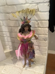 Paradise Galleries - Rosalinda - Rio Dancer Porcelain Doll W/ Stand - Picture 1 of 7