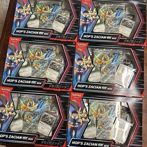 6 Boxes - Pokemon Hop's Zacian EX Collection Box Brand New Factory Sealed - Picture 1 of 3
