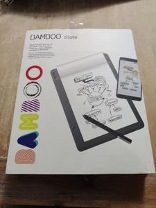 Wacom Bamboo Slate Small Drawing Tablet Paper Pad Stylus CDS610 Folio IN BOX I42 - Picture 1 of 6