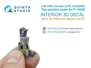 Quinta Studio 1/48 GRU-7A late, 2 sedili di espulsione per F-14 A/B... - Foto 1 di 9