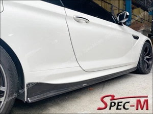 Faldas laterales de fibra de carbono estilo 3D extensión labial para BMW F12 F13 M6 solamente - Imagen 1 de 3