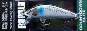 ESCHE DA PESCA RAPALA CONTO ALLA ROVESCIA ELITE CDE 55 5,5 cm colore GDIN (affondamento) - Foto 1 di 1