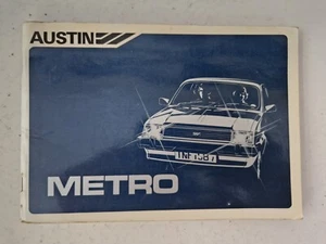 Austin Metro Handbook Dated 1983 AKD4678 City L HLE HL HLS S 1.0 1.3 - Picture 1 of 19