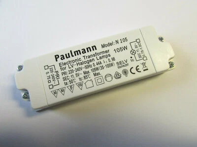 Paulmann LV-Halogen Trafo N105 Transformator 35 /105Watt Halogentrafo 220V - 12V - Bild 1 von 3
