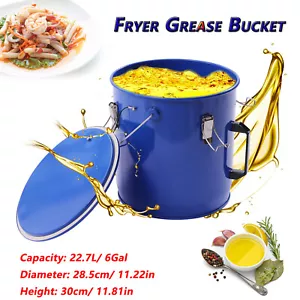 Cubo de grasa para freidora carrito de eliminación de aceite para filtrar aceite de cocina caliente - Imagen 1 de 12