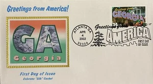 Colorano Silk 3570 Saludo desde América - Capitolio del Estado de Georgia Atlanta - Imagen 1 de 1