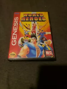 World Heroes - Sega Genesis - CLEAN. No Manual - Picture 1 of 3