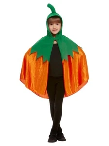 Smiffys Halloween Kids Pumpkin Hooded Cape - Fancy Dress (SKU:52147) - Picture 1 of 1