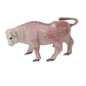 Vintage Plastic Bull Toy Figurine Spanish Fighting Bull Toro Bravo Single Loose - Picture 1 of 8