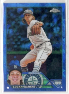 2023 Topps Chrome Sapphire Edition #424 LOGAN GILBERT Seattle Mariners - Picture 1 of 2