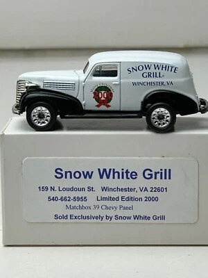 Matchbox AD-Ventures 1939 Chevrolet Panel Truck, 2000 Snow White Grill - Image 1 of 4