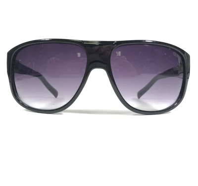 Gafas de sol Guess GUF 130 BLK-35A monturas cuadradas negras con lentes moradas Foto 1 de 4