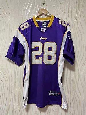 MINNESOTA VIKINGS NFL SHIRT JERSEY REEBOK sz 50 ADRIAN PETERSON  Foto 1 de 4