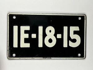 1953 Wheaties Cereal Premium - Bicycle License Plate - Portugal - IE-18-15 - Picture 1 of 2