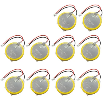10pcs battery CR2450 with Square Hole Plug New 550mah For AFPX-BATT, FP-X series - Image 1 of 4