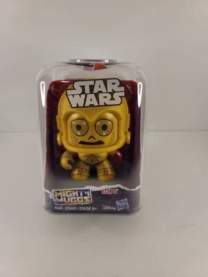 Figura de acción Hasbro Star Wars Mighty Muggs C-3PO #16 nueva pero estuche dañado Foto 1 de 2