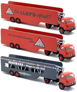 Brekina Borgward B 655 LKW Autotransporter Sattelzug Lloyd Auswahl 1:87 H0 - Picture 1 of 10