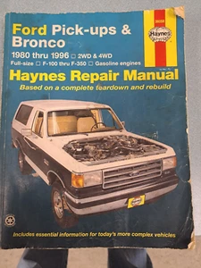 Haynes Repair Manual 36070 1980-1996 Ford Ranger Bronco 2WD 4WD #36058 - Picture 1 of 4