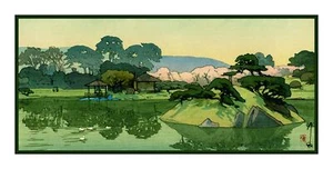 Japanese Yoshida Gardens in Okyama Counted Cross Stitch Chart Pattern - Picture 1 of 5