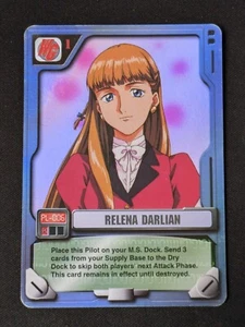 Gundam MS War Tcg Relena Darlian Ultra Rare Holo Foil Pilot Pl-006 LP - Picture 1 of 7