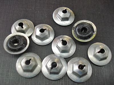 10 piezas 8-32 tuercas PAL con sellador de neopreno NORS GM GMC Foto 1 de 3