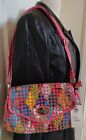 Move & Moda Multi Coloured Weave Snakeskin Pattern  Handbag
