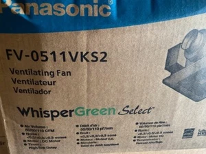 Panasonic FV-0511VKS2 WhisperGreen 110 CFM Multi-Flow Bathroom Fan - White (NEW) - Picture 1 of 1