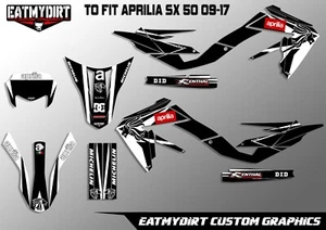 PER APRILIA RX SX 50 2009-2017 KIT GRAFICA PERSONALIZZATA DECALCOMANIE ADESIVI MOTOCROSS - Foto 1 di 1