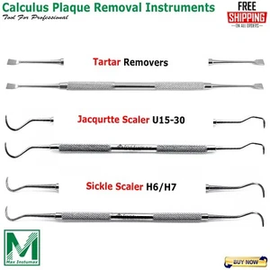 Dental Tartar Remover Jacquette Sickle Scaler Calculus Plaque Removal Scalers - Picture 1 of 4
