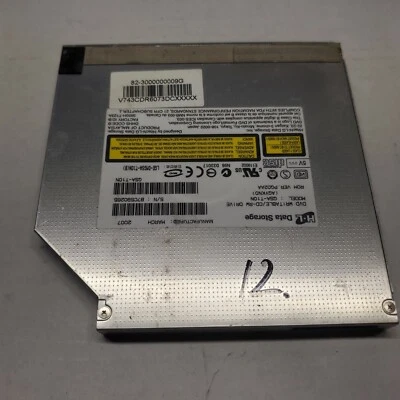 #12 HL Data Storage GSA-T10N IDE Slim DVD+RW Writer / Black - Image 1 of 4