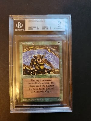 MTG - Arabian Nights - Ghazban Ogre - BGS 9 - (9, 9, 9.5, 9) - Quad + - Graded - Image 1 of 2