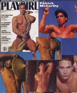 PLAYGIRL 3-91 MARCH 1991 JOHN TRAVOLTA SIZE QUEEN DAMIAN LEE MICHAEL PATRICK MC - Picture 1 of 2