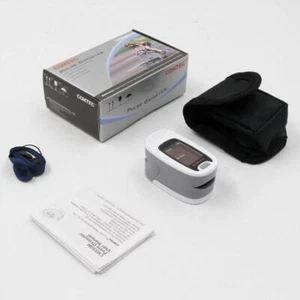 Oxímetro de pulso de dedo CE FDA SpO2 pulso frecuencia cardíaca oxígeno en sangre patinet monitor - Imagen 1 de 32