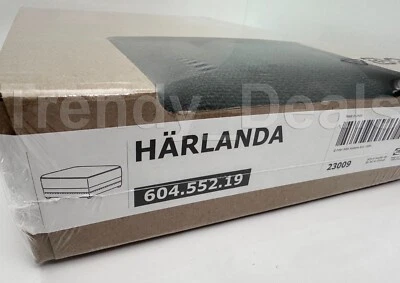 Ikea HARLANDA Reposapiés Otomano con Almacenamiento Sporda Gris Oscuro 604.552.19 - NUEVO Foto 1 de 4