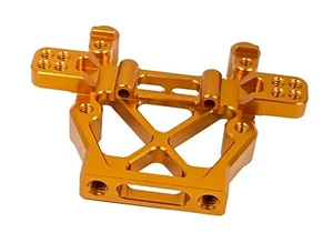 Mampara trasera de aluminio dorada Dhawk Racing CNC RC10GT para Team Associated RC10GT - Imagen 1 de 7