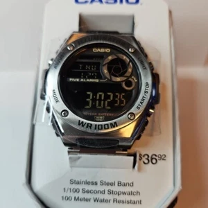 Casio Herren Quarz Illuminator Fünf Alarm 51mm Digitaluhr MWD100HD-1BTN - Bild 1 von 5